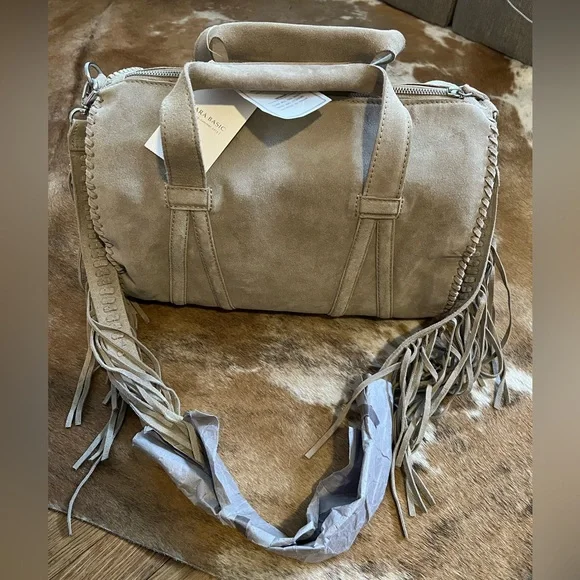 SOLD Zara Suede Fringe Bag - Picture 1 of 5